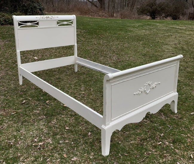 twin bed white shabby chic