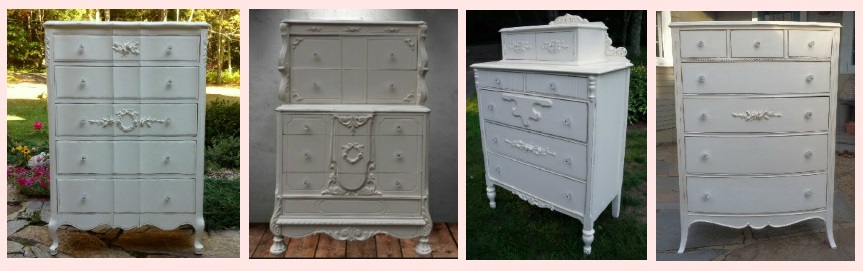 Shabby Chic Hand Painted Cottage Furniture Vintage Restored