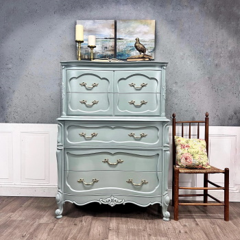 French Provincial dresser painted